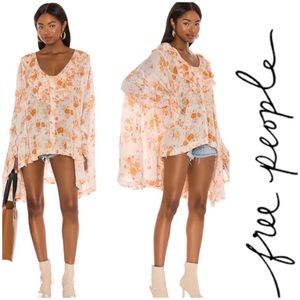 Free People Lorretta Printed Tunic XS NWOT